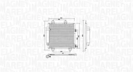 Skraplacz CITROEN C1 (PM PN)1.0 MAGNETI MARELLI 350203753000