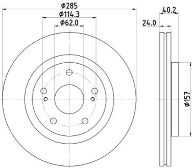 Tarcza ham. malow. przód SUZUKI HELLA 8DD355134741