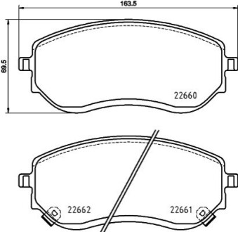 Klocki ham. przód MERCEDES-BENZ HELLA 8DB355037901