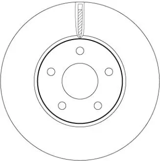 TARCZA HAM. /PRZ/ FORD FOCUS IV TRW DF6975