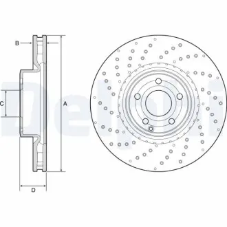 TARCZA HAM.MERCEDES SL R231 12- Delphi BG9216C
