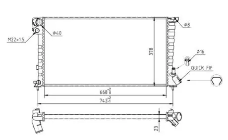 CHLODNICA CITROEN BERLINGO 96- HART 637131 (фото 1)