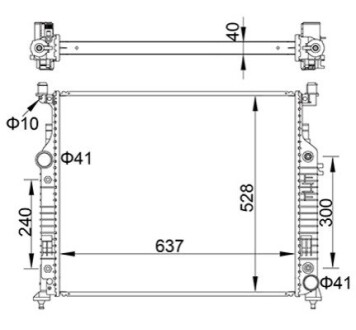 CHLODNICA DB GL-CLASS W164 06- HART 622279