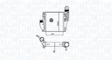 INTERCOOLER C/P 1.5-2.0BLUEHDI MAGNETI MARELLI 351319205330