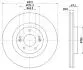 Tarcza ham. malow. prz. HY KIA HELLA 8DD355131351 (фото 4)