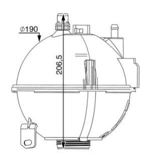 ZBIORNIK WYROWNAWCZY CHLODNICY MAHLE / KNECHT CRT210000S