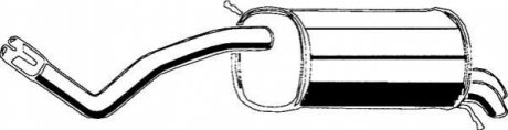 Задній. глушник,випускна сист. ASMET 21024 (фото 1)