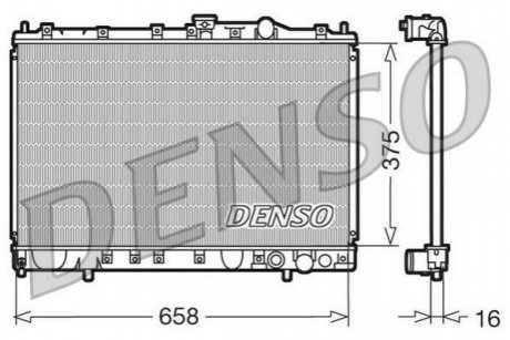 Радиатор, охлаждение двигателя DENSO DRM45002 (фото 1)