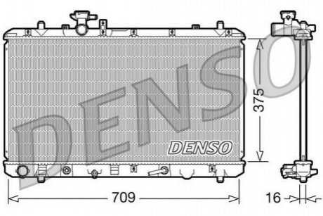 Радиатор, охлаждение двигателя DENSO DRM47024 (фото 1)