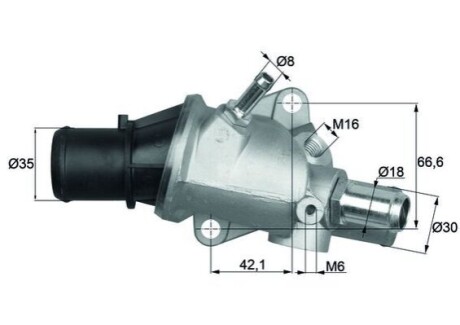 Термостат Системи охолодження MAHLE / KNECHT TI13888