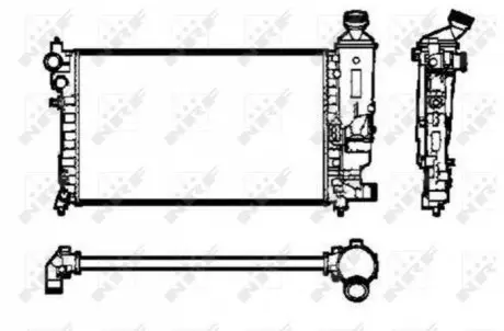 Фото радіатор, охолодження двигуна NRF 50434 Радіатор, охолодження двигуна NRF 50434
