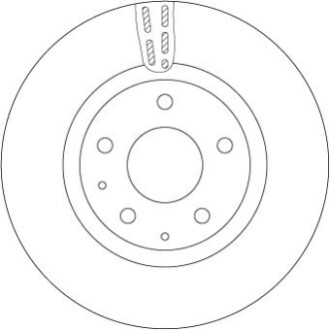 TARCZA HAM./TY┼ü/ MAZDA 3 11- TRW DF6575