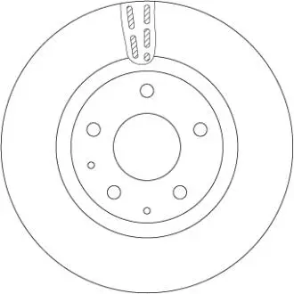 TARCZA HAM./TY┼ü/ MAZDA 3 11- TRW DF6575