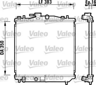 Радиатор, охлаждение двигателя Valeo 734157