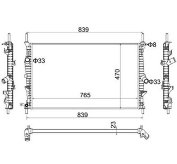 CHLODNICA TRANSIT 2.2TDCI 13- HART 620209