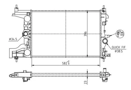 CHLODNICA CRUZE 1.6I-1.8I 09- HART 623791