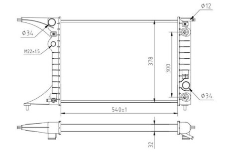 CHLODNICA OMEGA 2.0 16V 94-00 HART 637217