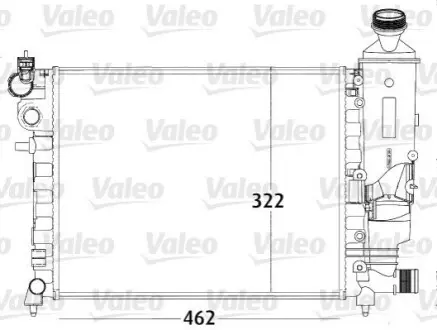 Радиатор, охлаждение двигателя Valeo 731498