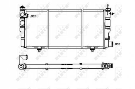 Радиатор, охлаждение двигателя NRF 507120 (фото 1)