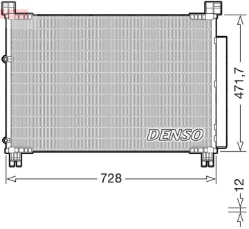 Skraplacz LEXUS RX350, RX350L DENSO DCN51015