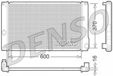 Радіатор, охолодження двигуна DENSO DRM50076