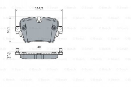 KLOCKI HAM. JAGUAR XJ 5.0 13- BOSCH 0986494874