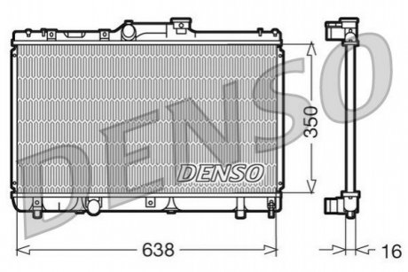 Радіатор, охолодження двигуна DENSO DRM50013 (фото 1)