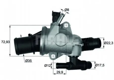 Термостат Системи охолодження MAHLE / KNECHT TI15288