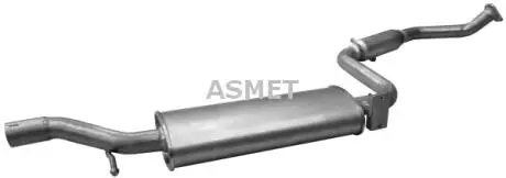Центр. глушитель,выхлопная сист. ASMET 18009
