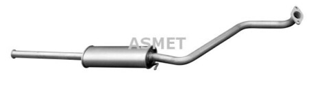 Предглушитель выхлопных газов ASMET 15015