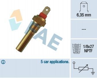 Датчик темпер. охолодж.жидкости FAE 31640