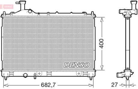 CH£ODNICA SILNIKA MITSUBISHI DENSO DRM45042