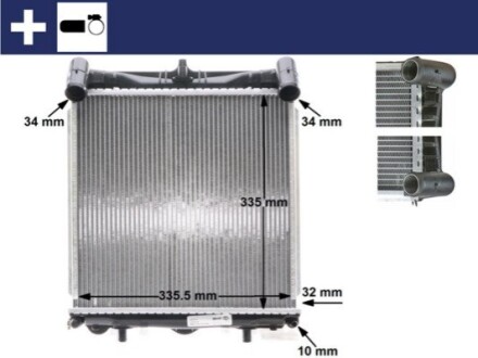 CHЈODNICA PORSCHE 911/BOXTER MAHLE / KNECHT CR370000S