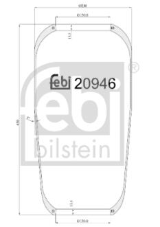Кожух пневматичної ресори FEBI BILSTEIN 20946