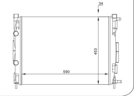 CHLODNICA MEGANE 2.0 16V 02- HART 603024