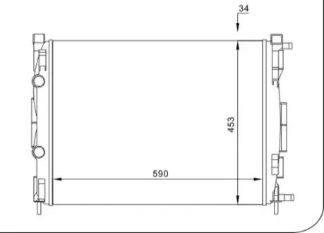 CHLODNICA MEGANE 2.0 16V 02- HART 603024