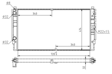 CHLODNICA VW T4 2.0-2.5I 96- HART 620264