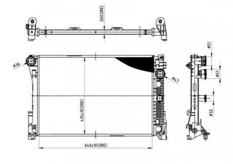 CHLODNICA DB 204 C200CDI 07- HART 612347