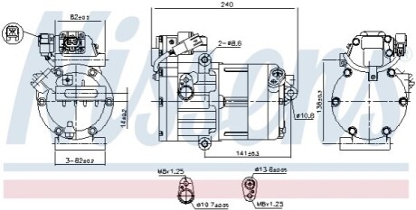 KOMPRESOR DO KLIMAT.NIRO -17 NISSENS 891022