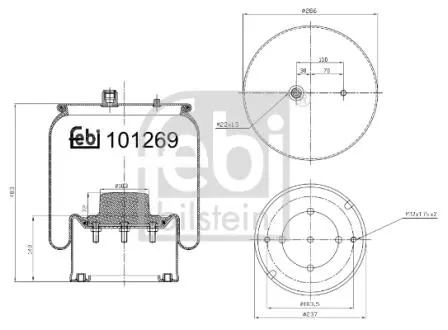 MIECH ZAWIESZENIA CIEZAROWKA FEBI BILSTEIN 101269