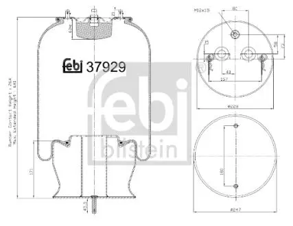 Кожух пневматичної ресори FEBI BILSTEIN 37929