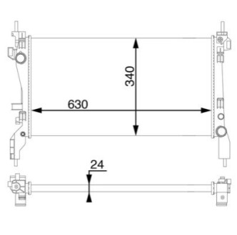 Chłodnica QUBO 1 3D MULTIJET MAHLE / KNECHT CR1122000S