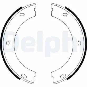 Барабанные(тормозные) колодки Delphi LS1597