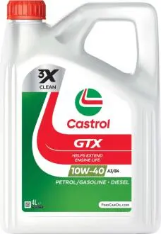 Фото gtx 10w/40 a3/b4 4l CASTROL 15F8FD GTX 10W/40 A3/B4 4L CASTROL 15F8FD