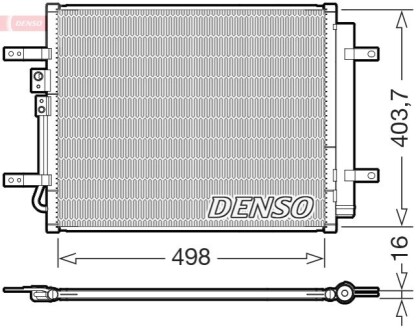 Condenser, air conditioning DENSO DCN41025