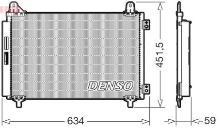 Condenser, air conditioning DENSO DCN21034