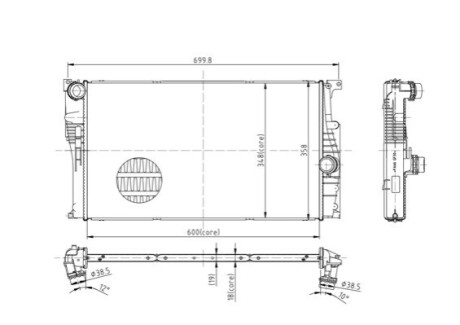 CHLODNICA BMW 1 F20-F21 11- HART 620332