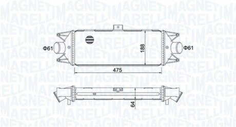 Intercooler IVECO DAILY III MAGNETI MARELLI 351319204010