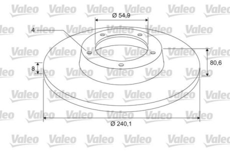 Диск тормозной Z LOZYSKIEM Valeo 675403