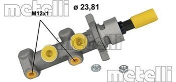 Главный тормозной цилиндр Metelli 050426